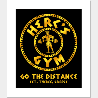 Herc's Gym (Gold) Posters and Art